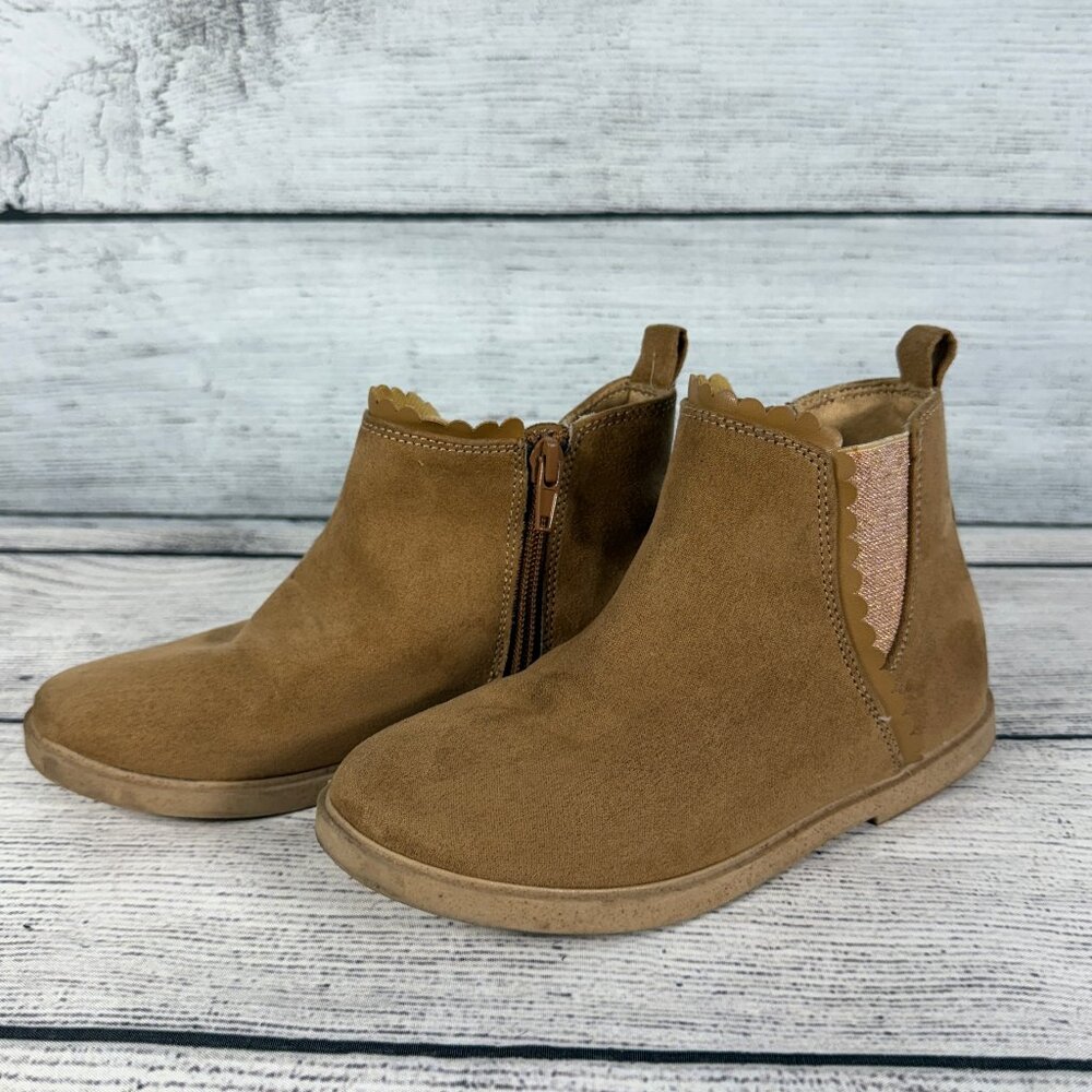 Tucker + Tate Faux Suede Tan Ancle Boots Sz 13